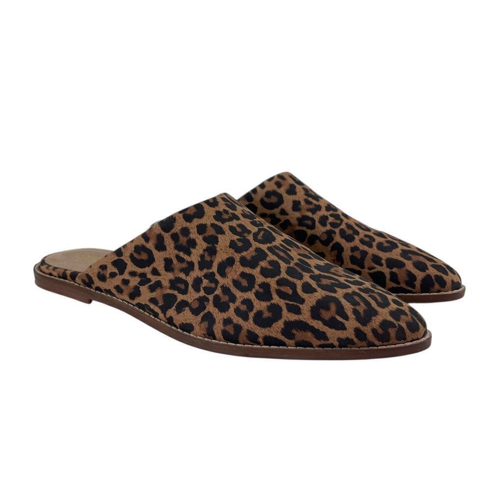 Seychelles Leopard Print Mule Slides Size 8.5 Festival Western Rodeo